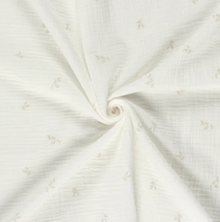 Tetra wit met blaadjes  - Be Trendy - B*Trendy