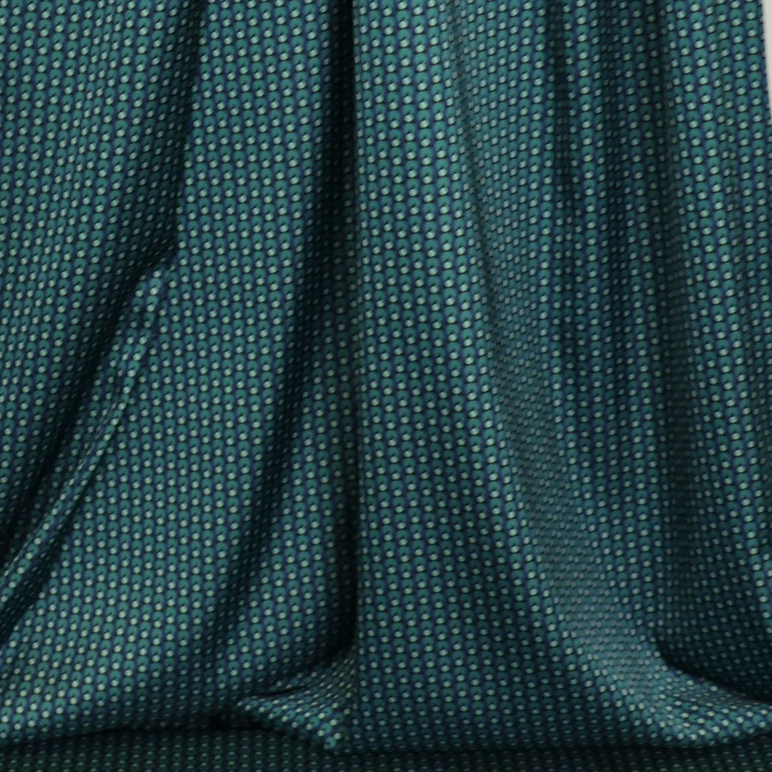 Satijn blauw met patroon - A La Ville