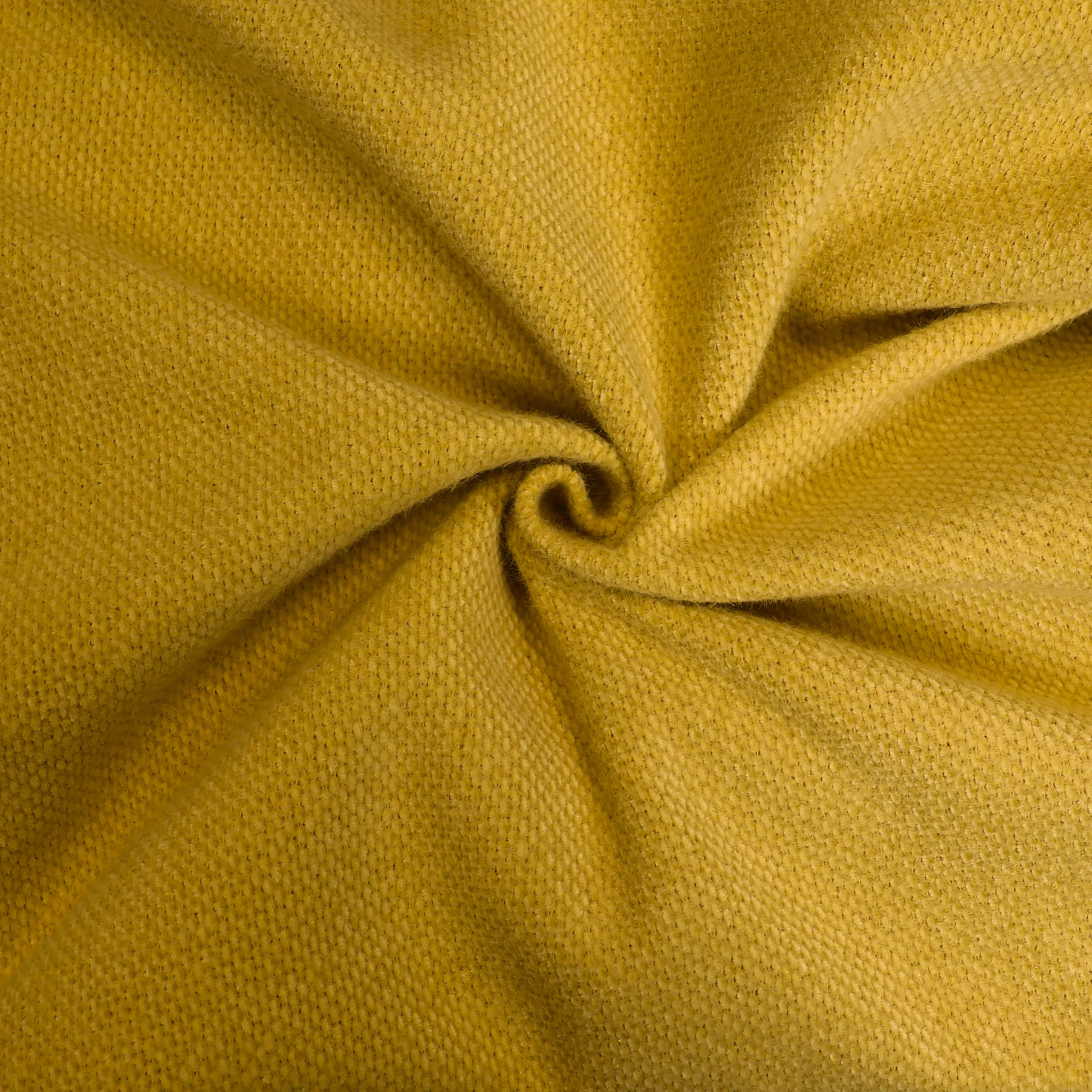 Stretch structuur stof geel met fluweel touch