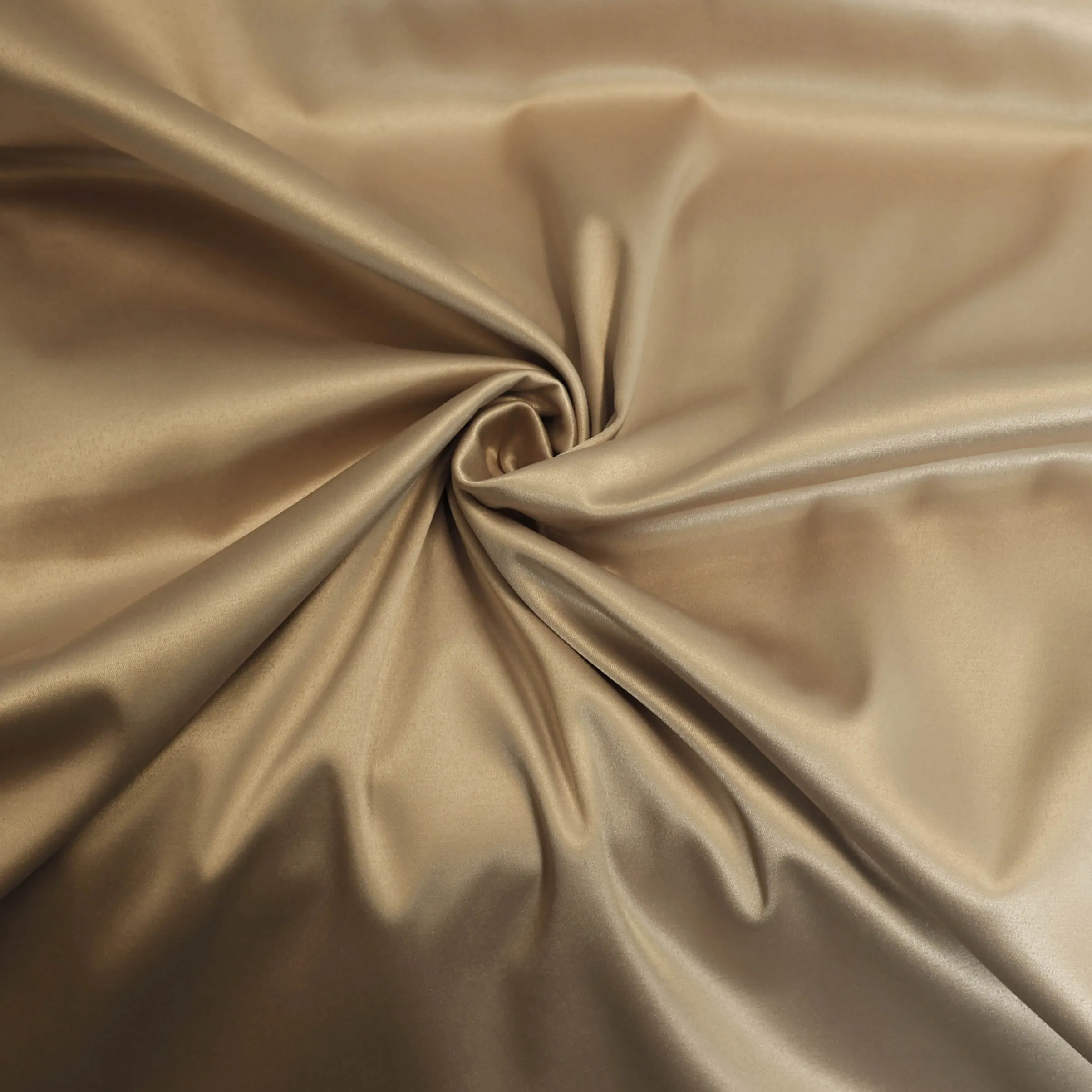 Glans katoen stretch beige