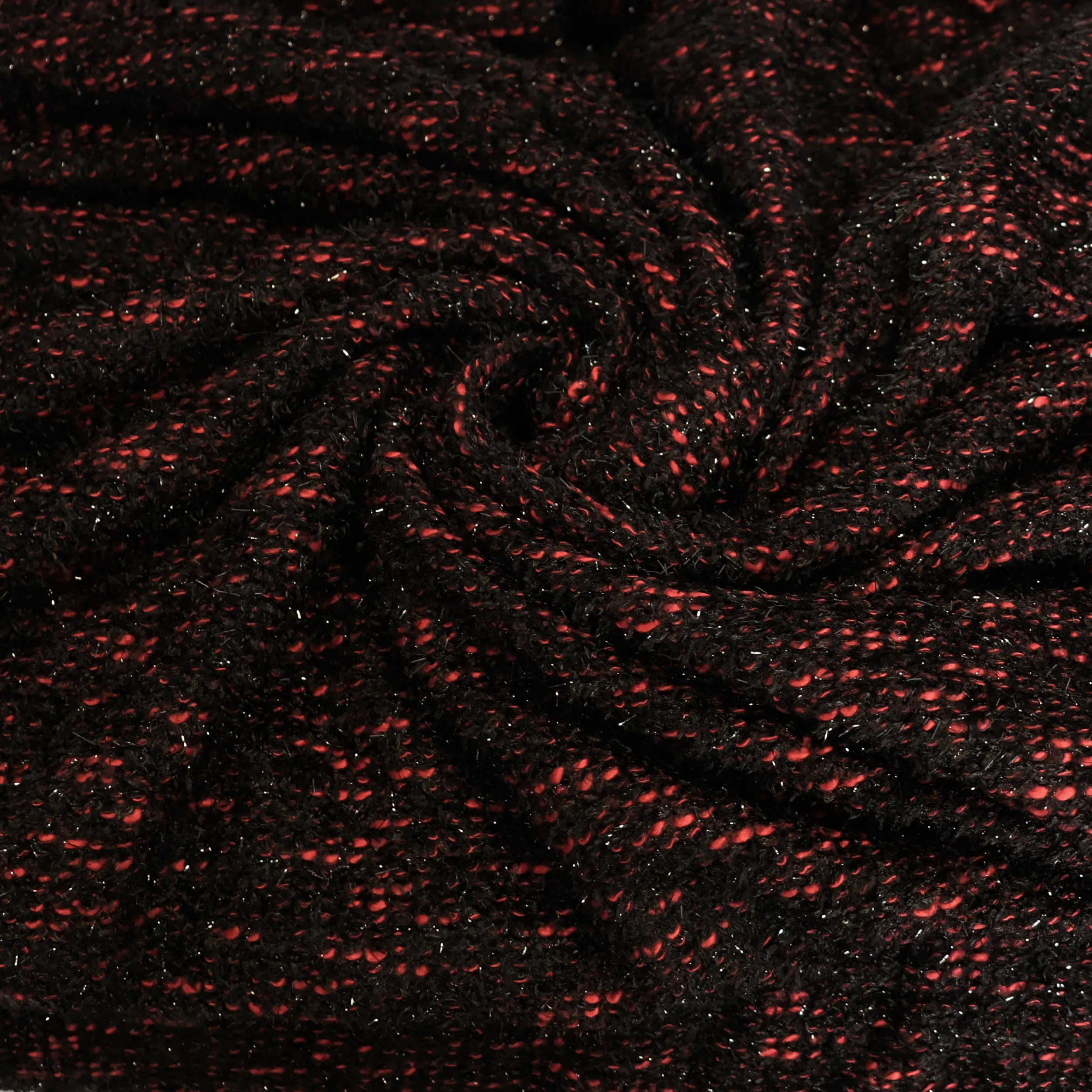Breistof zwart met rood - A La Ville
