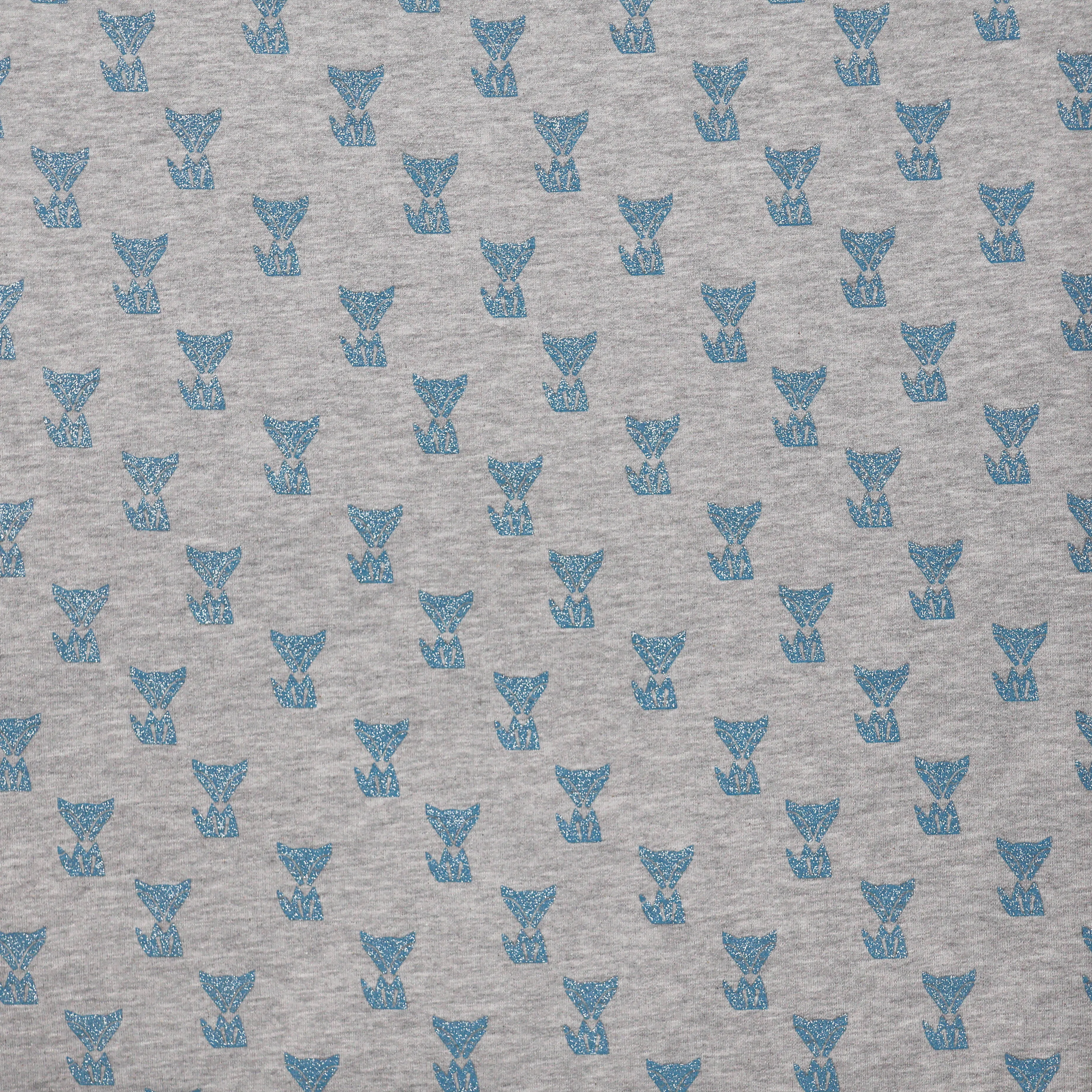 Sweater grijs met glinsterende katten