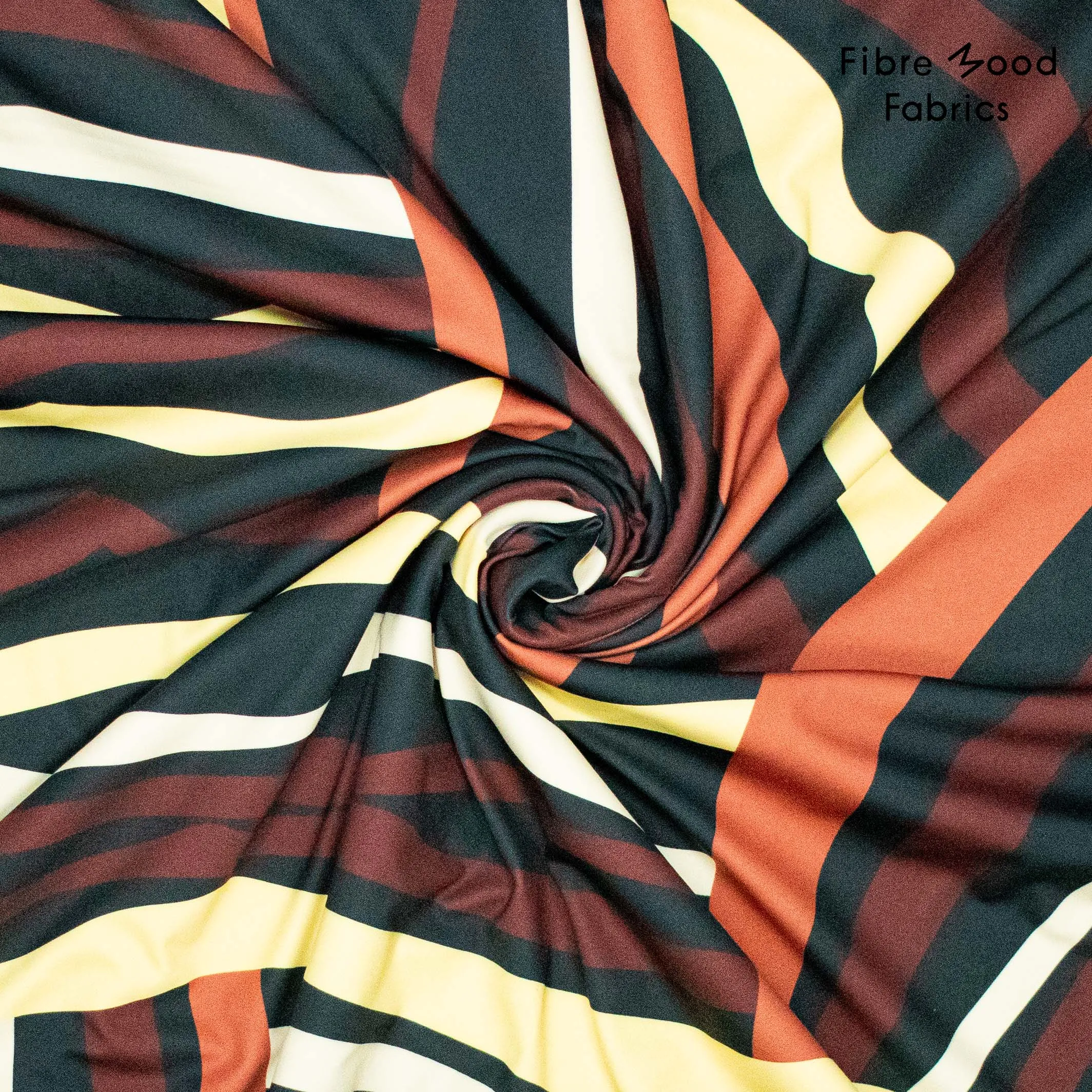Zware tricot stretch abstract patroon - Fibre Mood