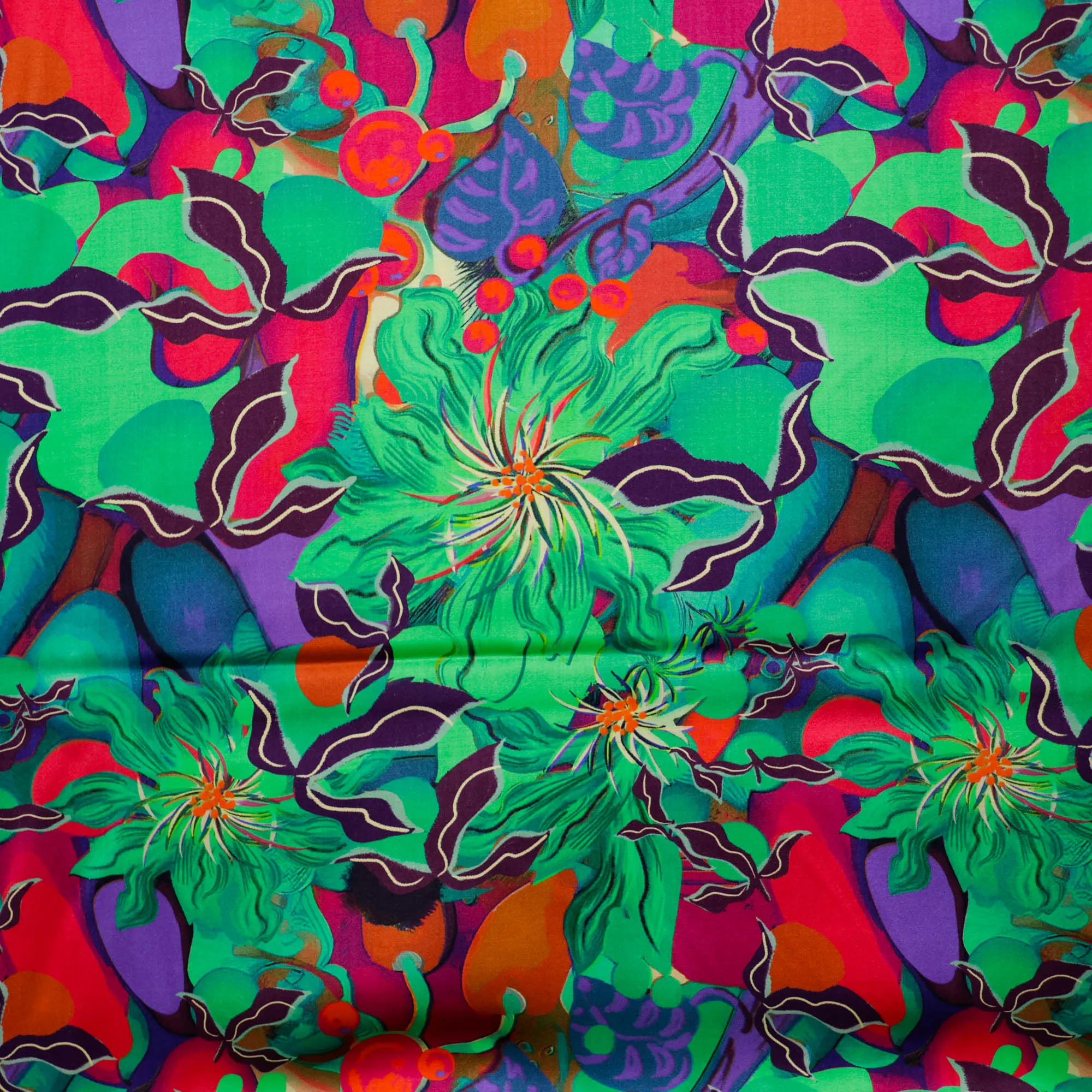 Viscose kleurrijk bloemenpatroon - A La Ville