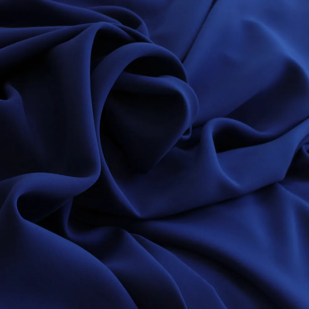 Stretch crêpe marineblauw - Lorré