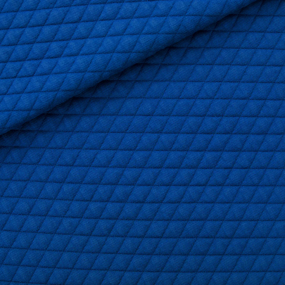Gewatteerd breisel blauw - See you at six