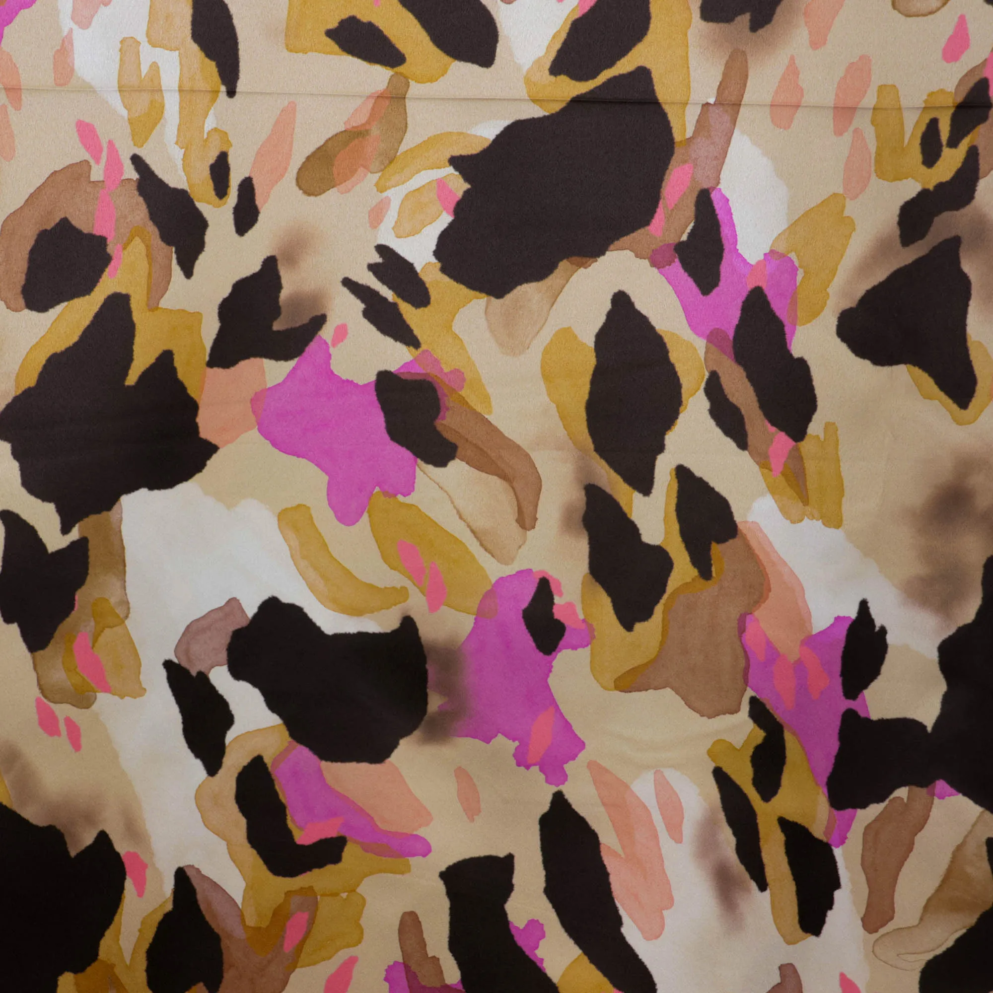 Polyester satijn met dierprint - A La Ville