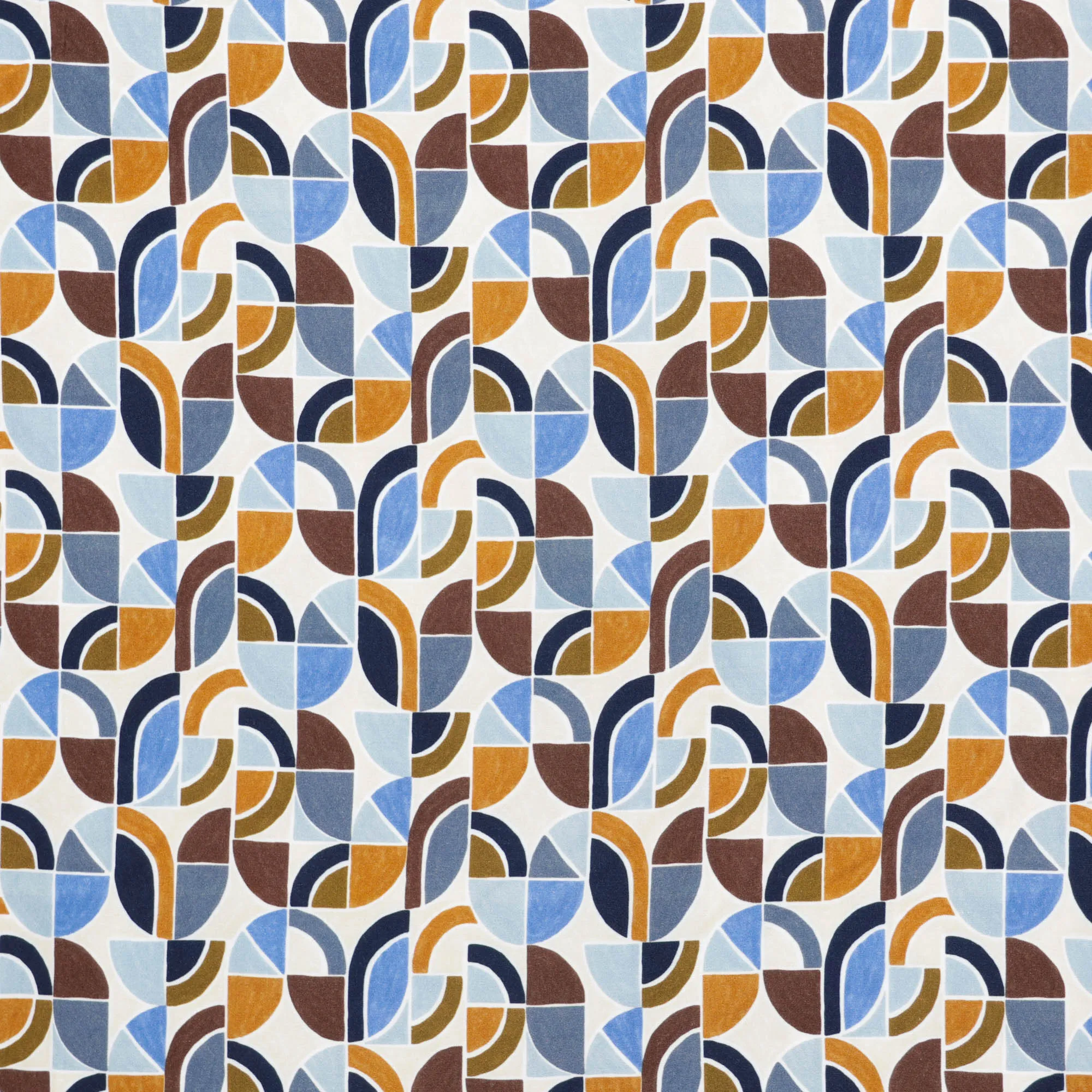 Viscose ecru met abstract patroon - A La Ville