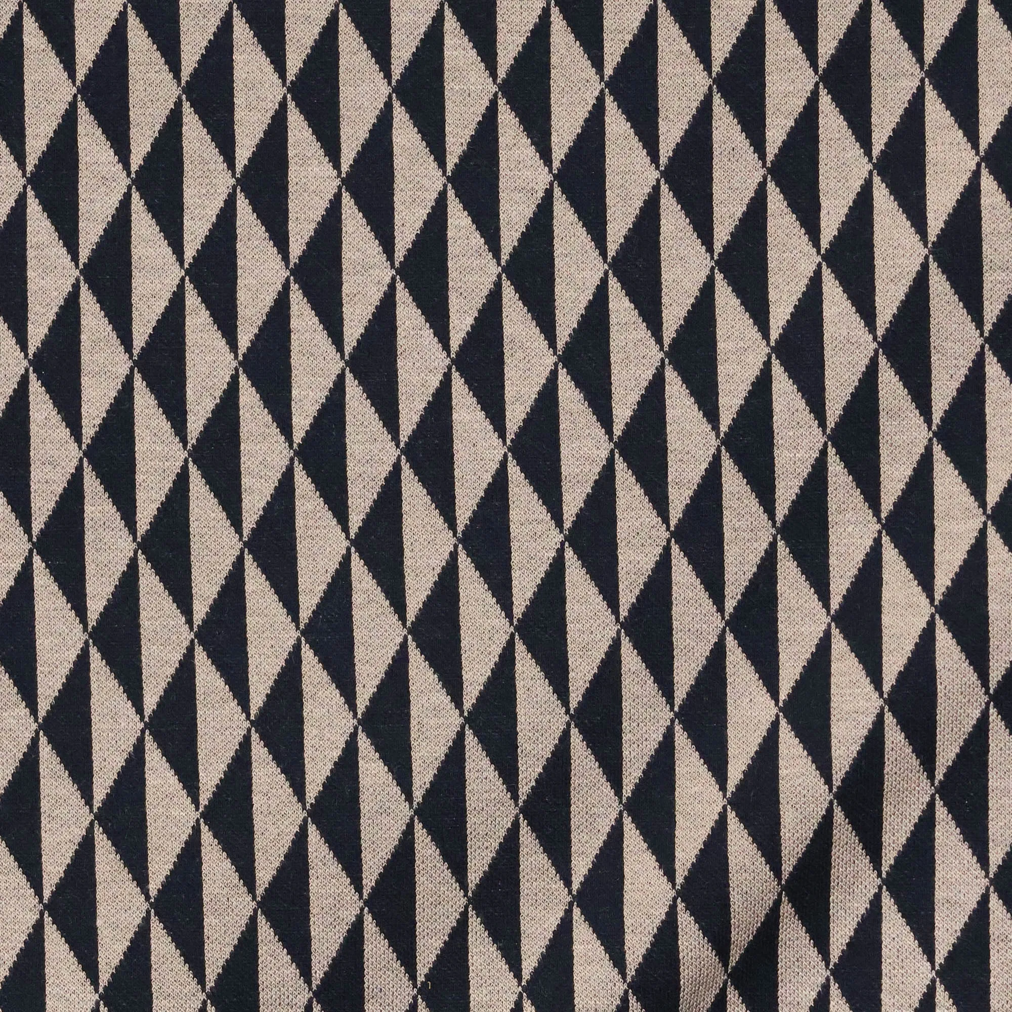 Jacquard tricot met geometrisch patroon