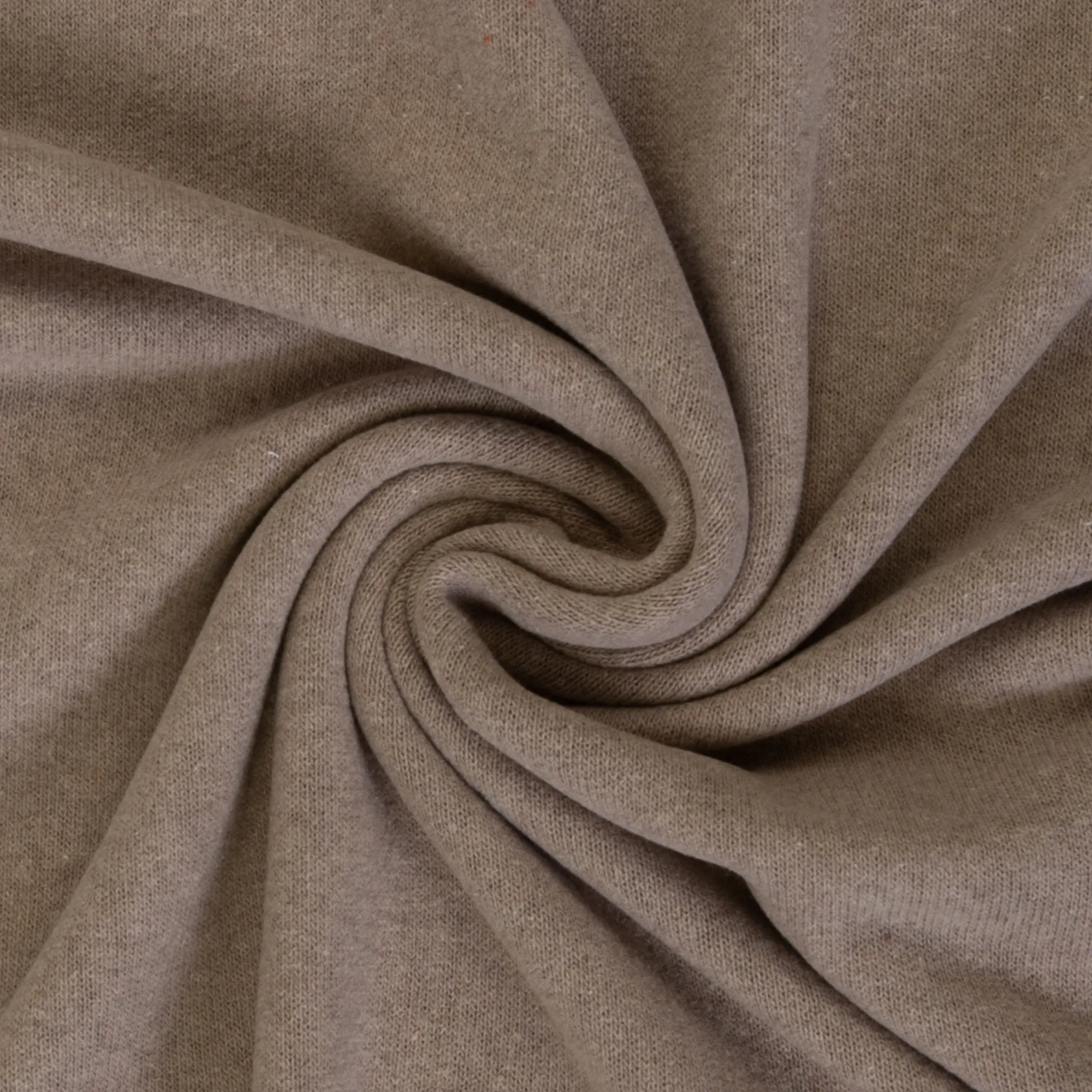 Breistof beige met gebrushte achterkant