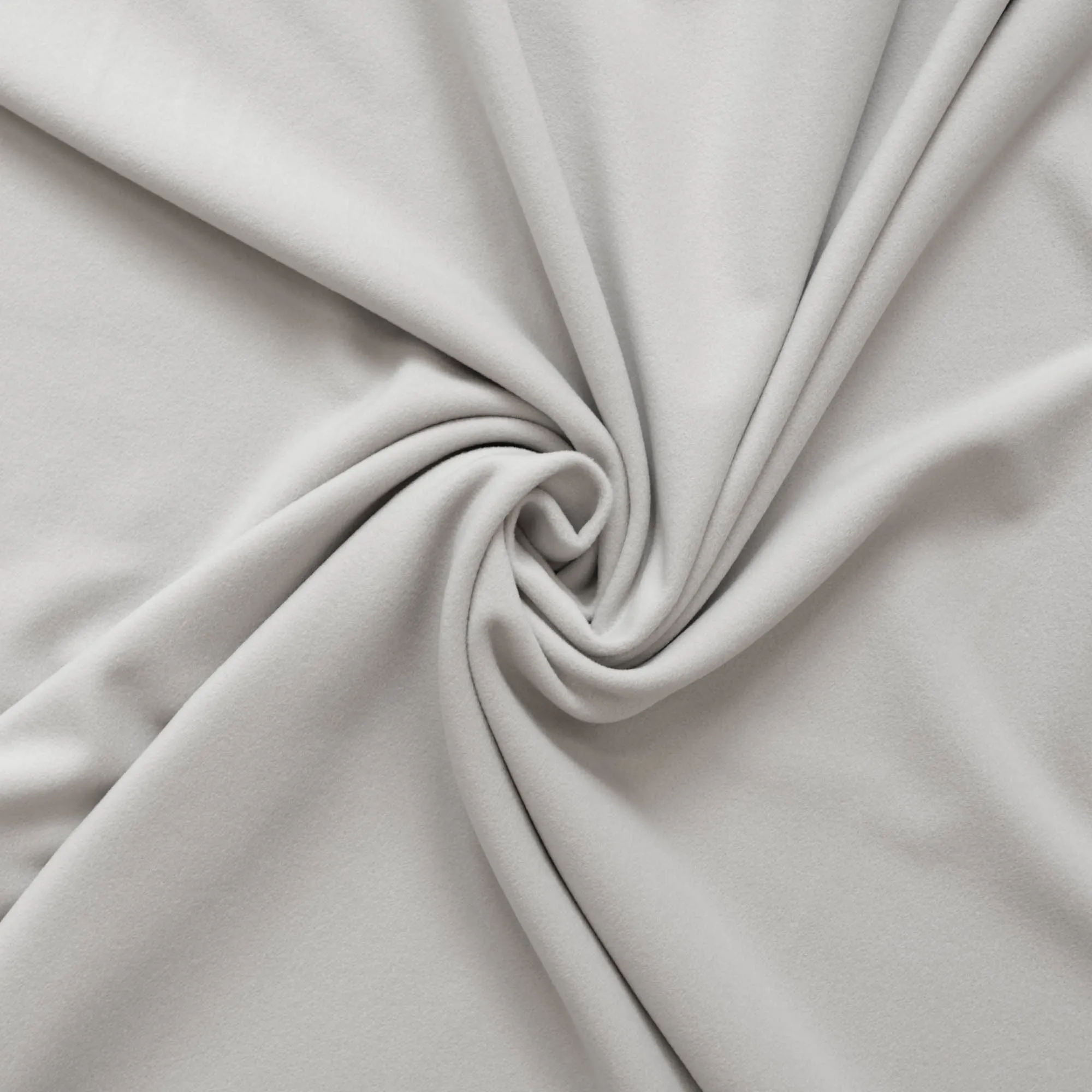 Wol cashmere mantelstof in lichtgrijs - Lorré