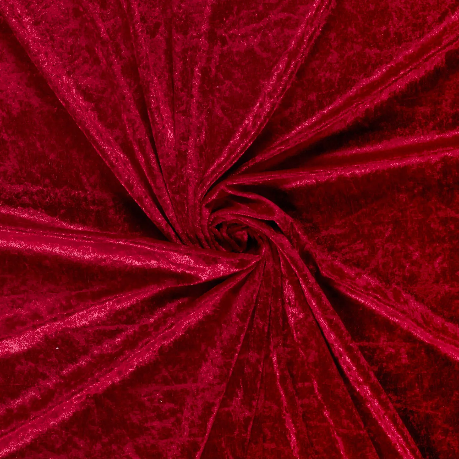 Panvelours uni donkerrood