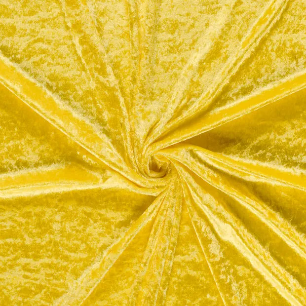 Panvelours uni geel