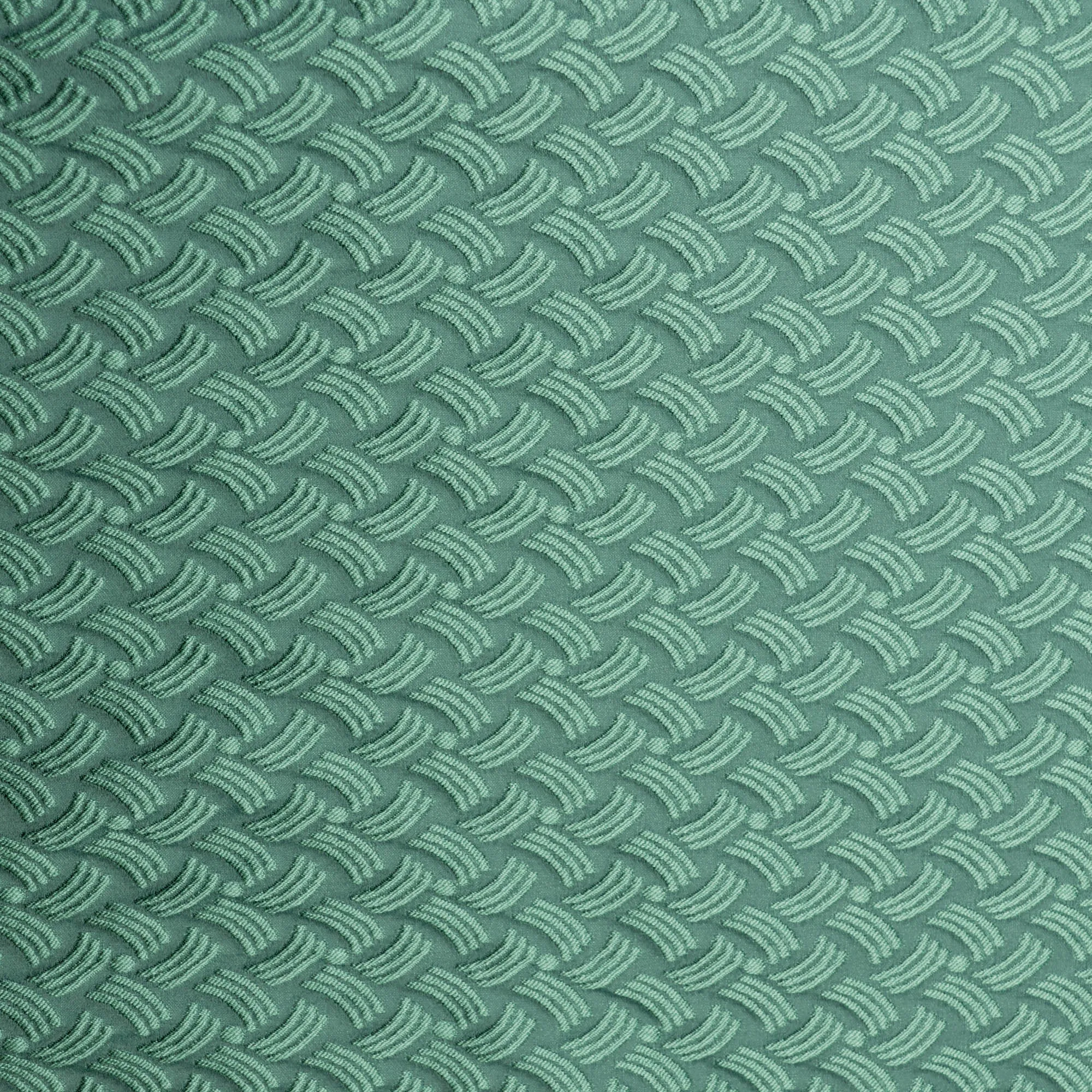 Jacquard turquoise met abstract patroon - Lorré