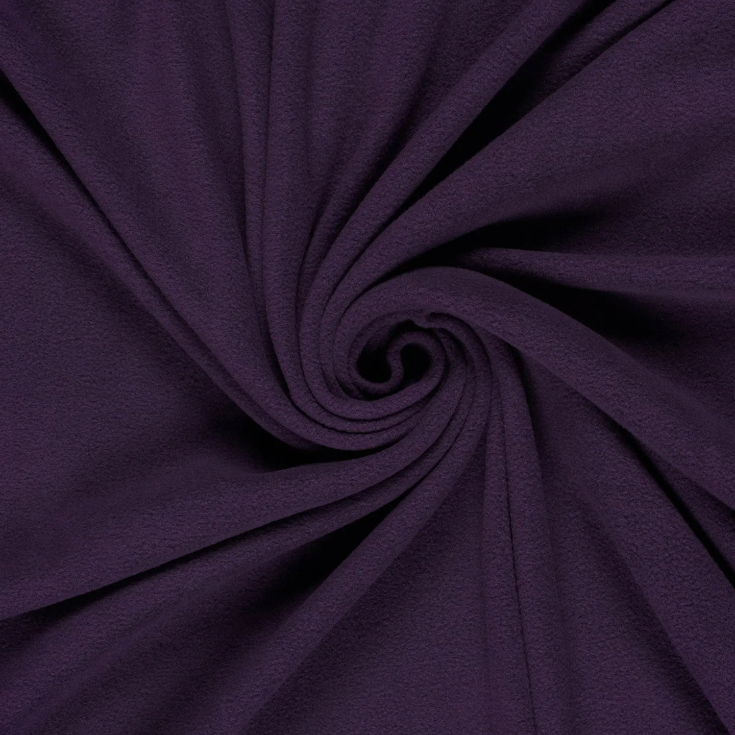 Polar fleece stof brushed effen paars
