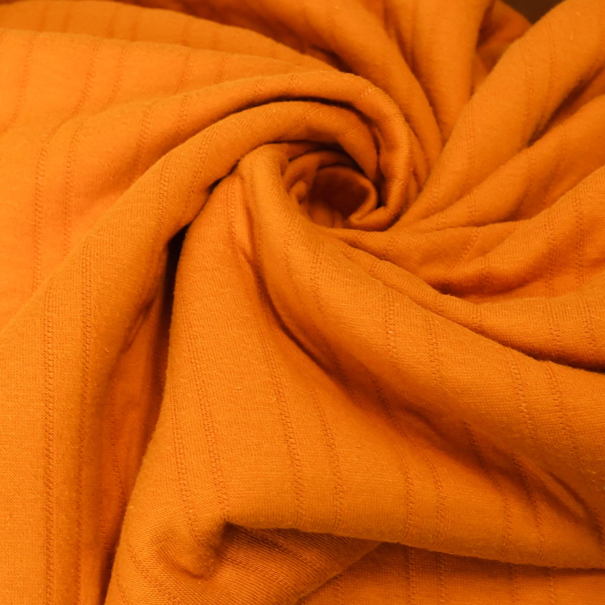 Mattelassé tricot effen oranje - See you at six