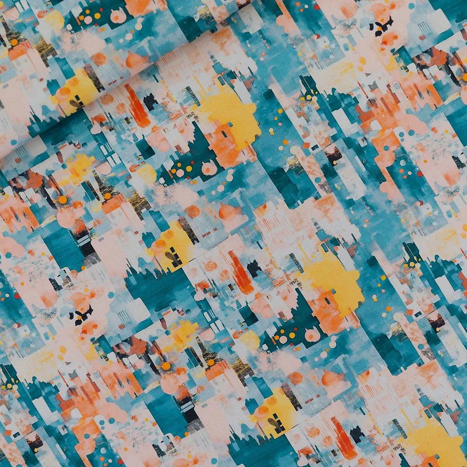 Canvas met kleurrijk abstract patroon - See you at six