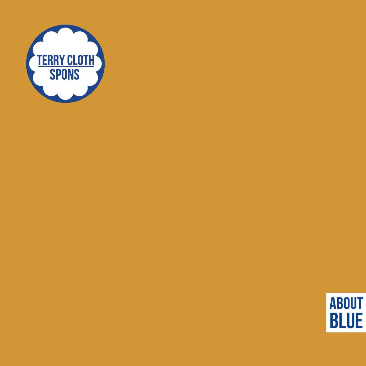 Spons badstof goud - About blue fabrics