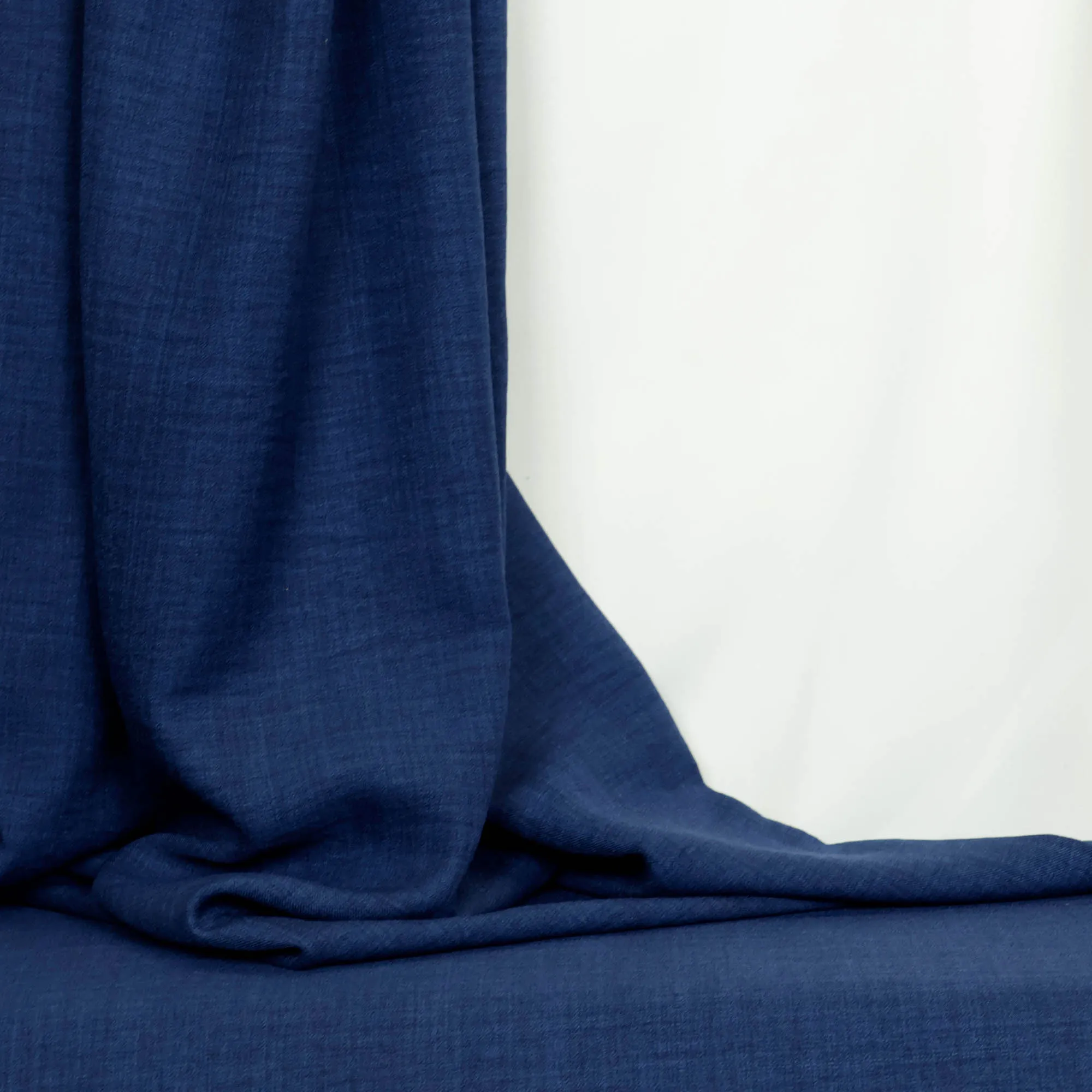 Linnenlook polyester donkerblauw - Burda