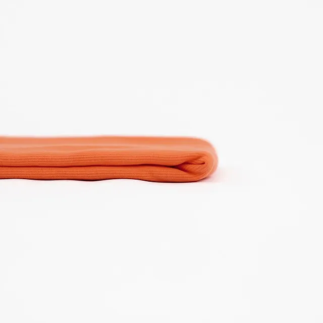 Geribbelde tricot effen Coral Rose - See you at six
