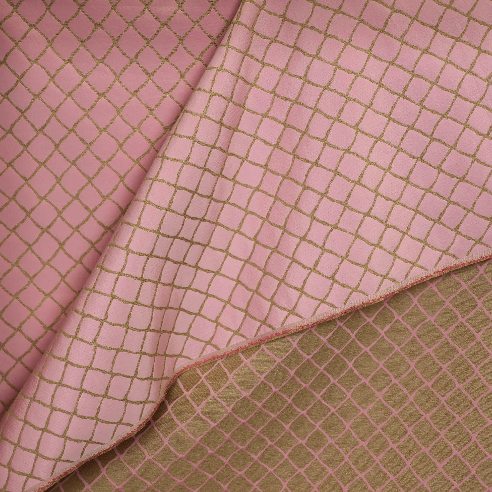Jacquard roos en beige - Lorré