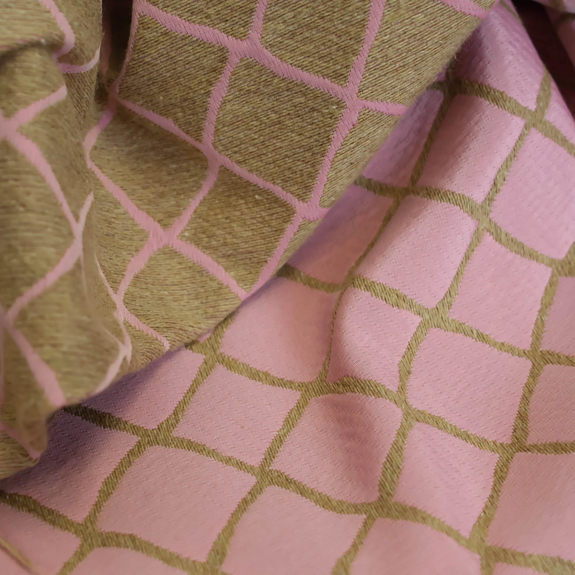 Jacquard roos en beige - Lorré