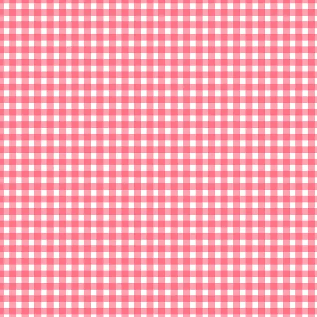 Baumwolle kariert weiß/rosa