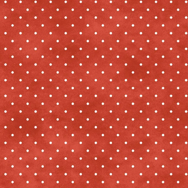 Baumwolle rot mit weißen Pünktchen