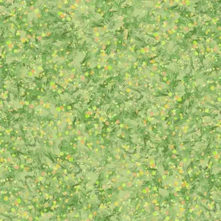 Baumwolle grün mit Print 'Fields of Faith'