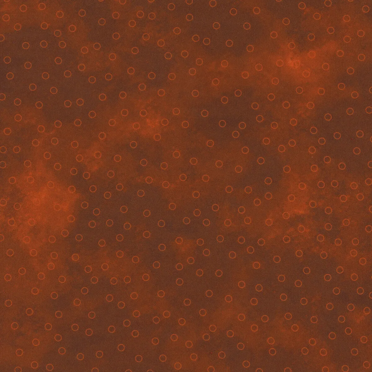 Baumwolle orange mit Kreisen