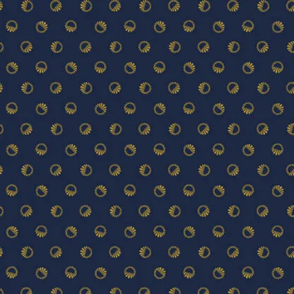 Baumwolle marineblau mit Druck