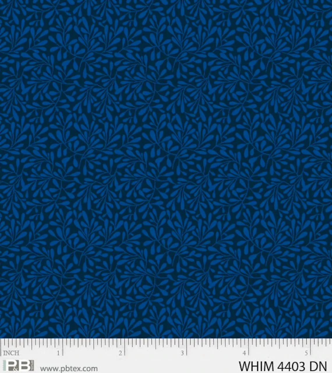 Baumwolle blau mit Druck