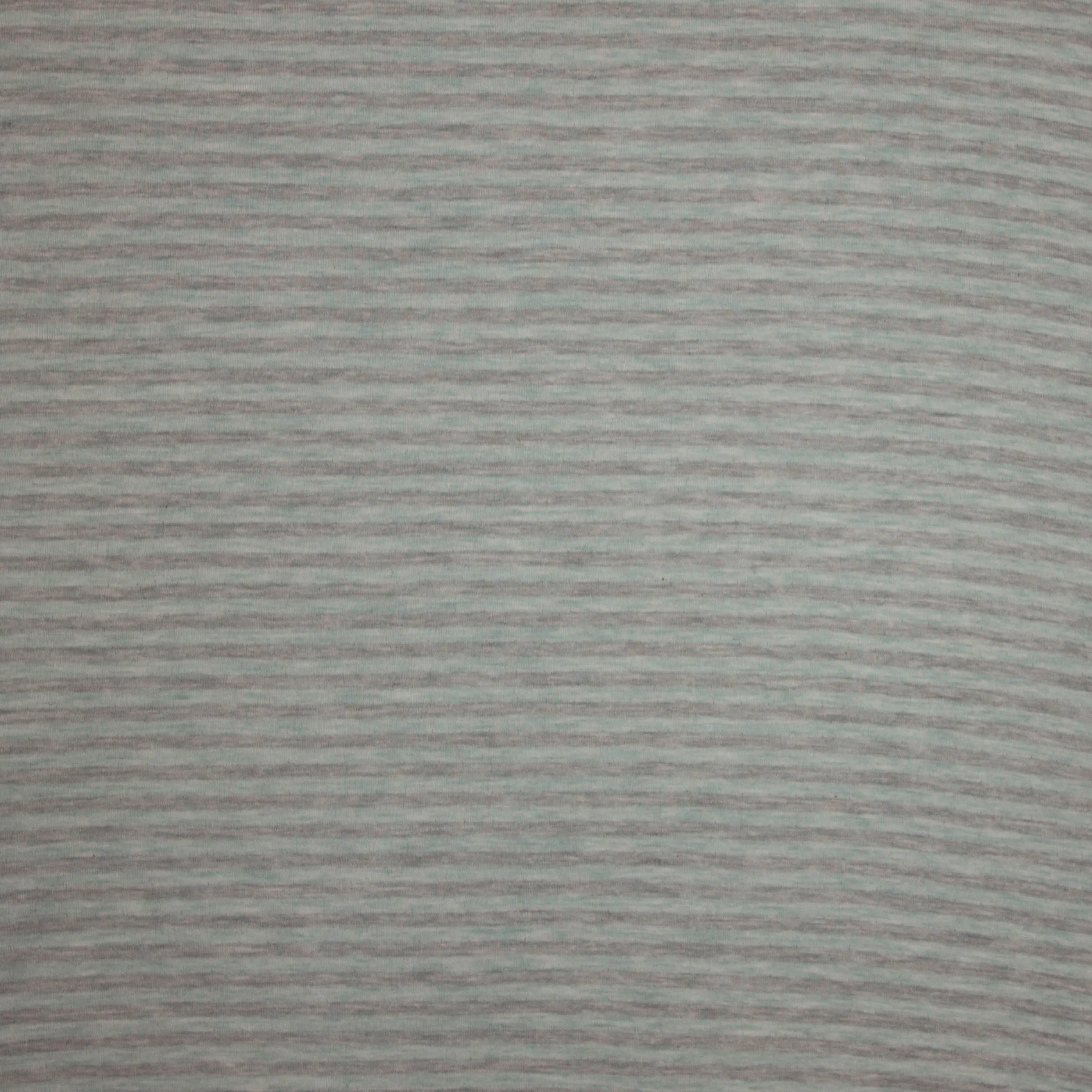 Tricot eco katoen double-face gestreept groen/grijs - Stenzo