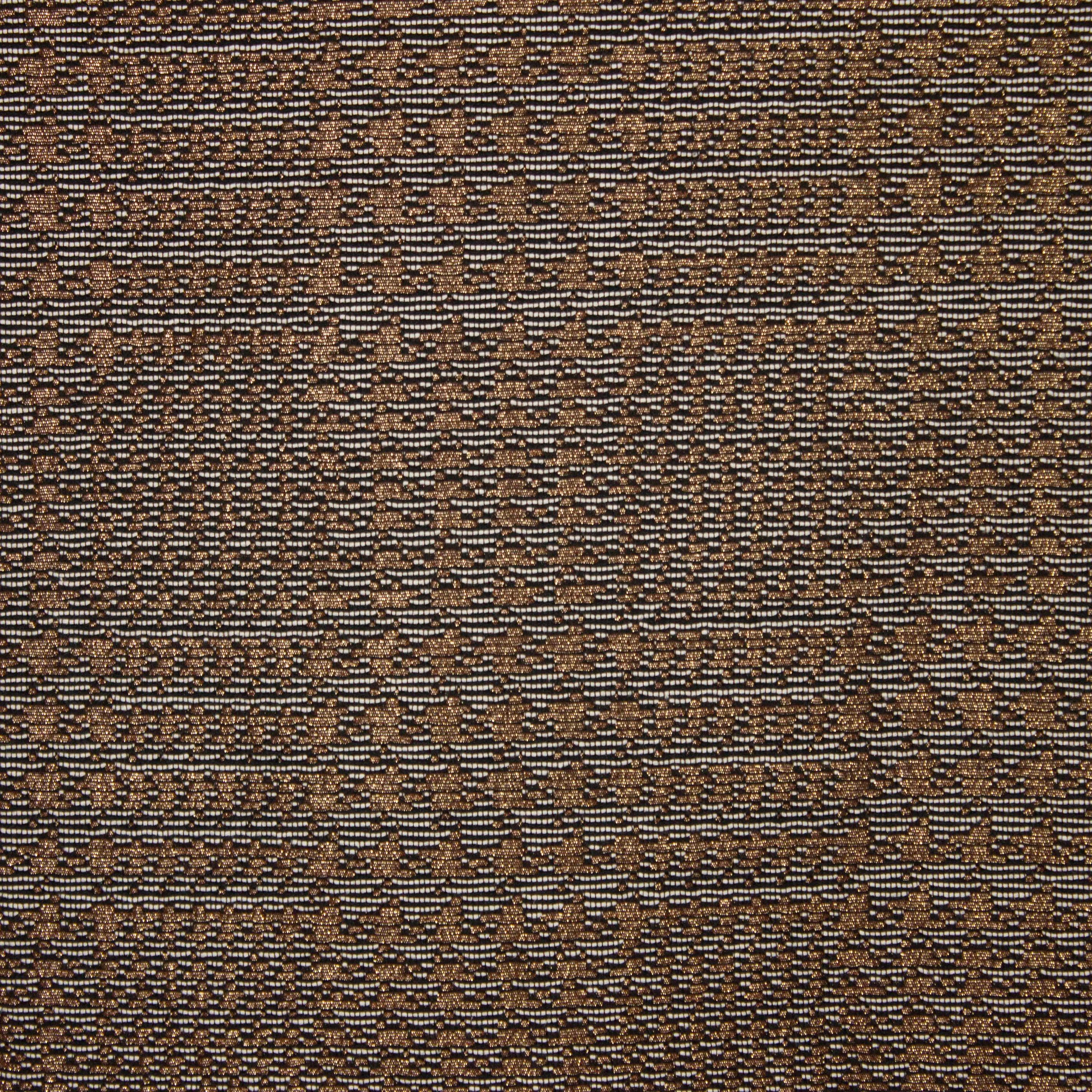 Jacquard met brons geometrisch ruitenpatroon