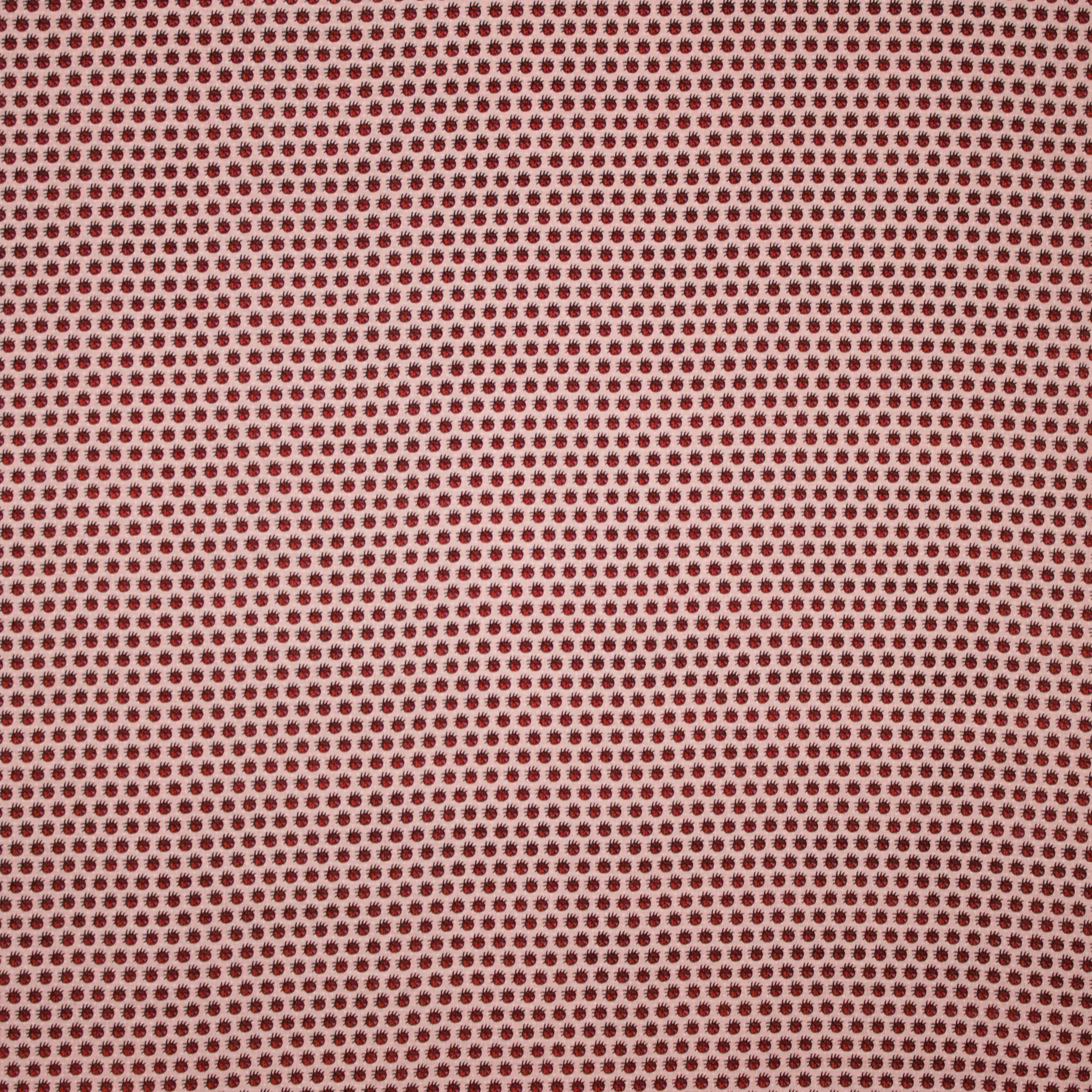Viscose lichtroze bedrukt - Milliblu's
