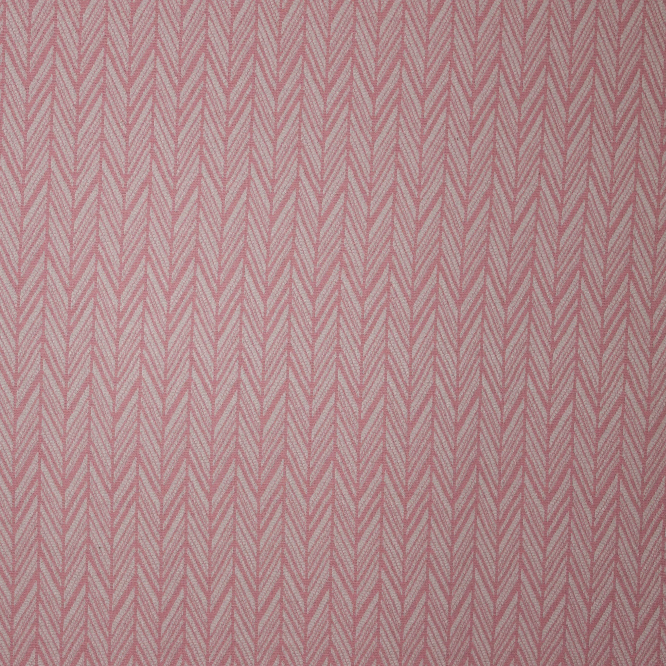 Jacquard roze tricot met wit streepjes motief