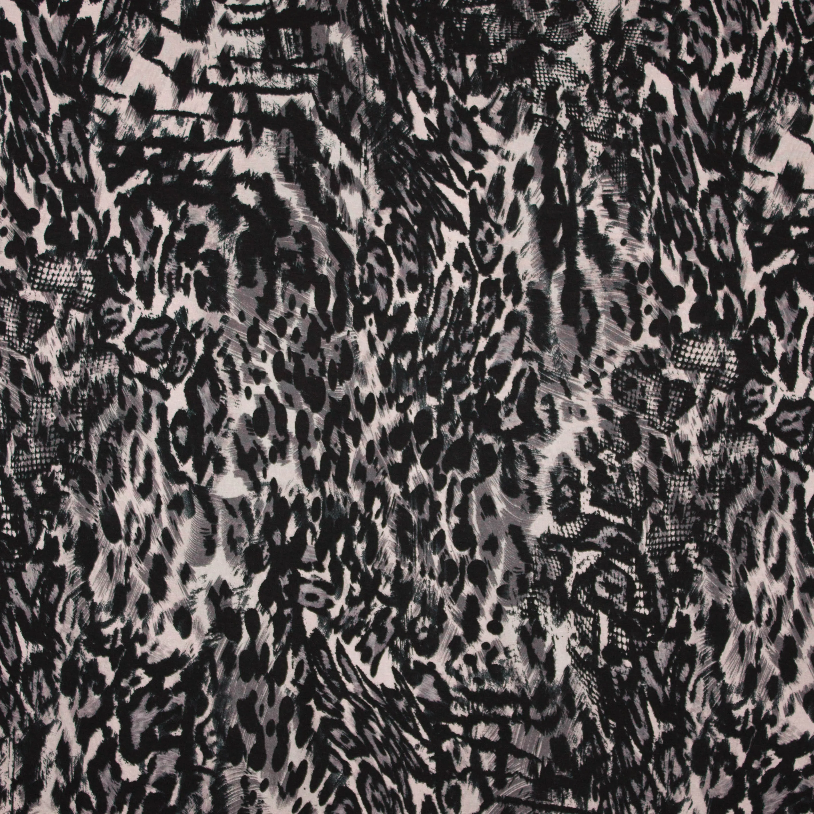 Viscose tricot met luipaardvlekken