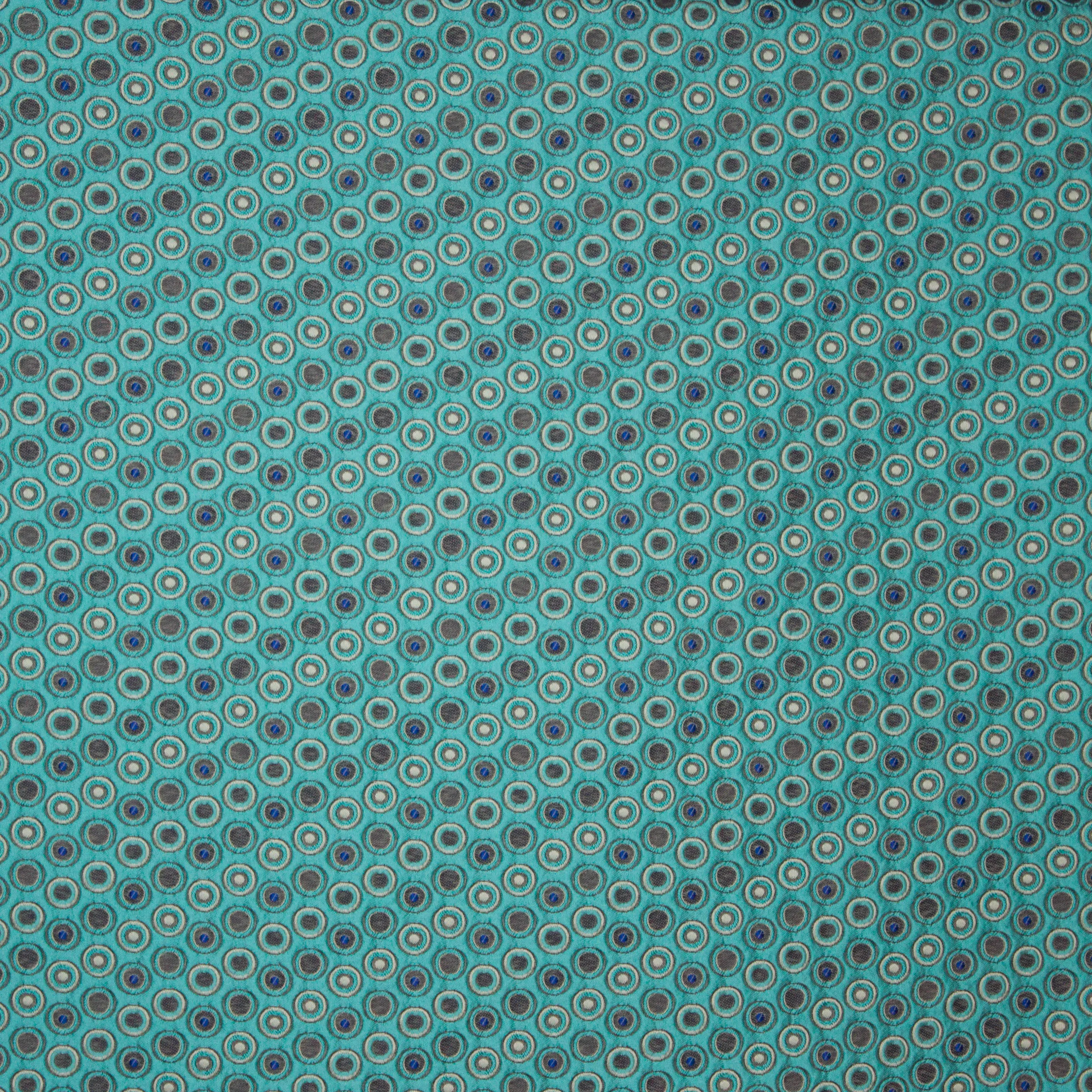 Jacquard turquoise bollen motief