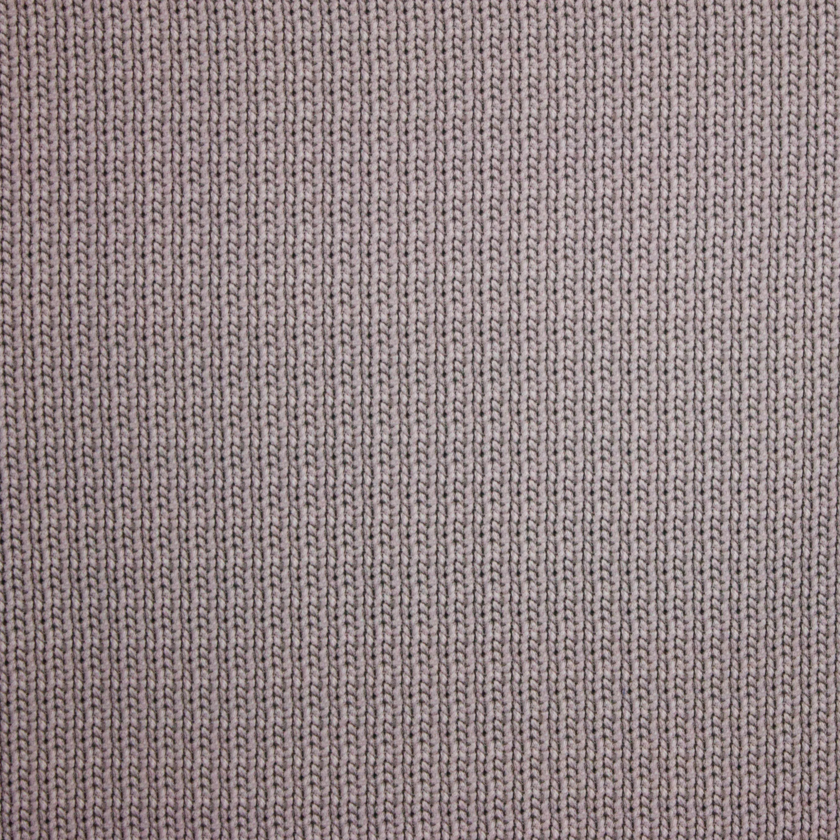 French terry taupe kabel motief