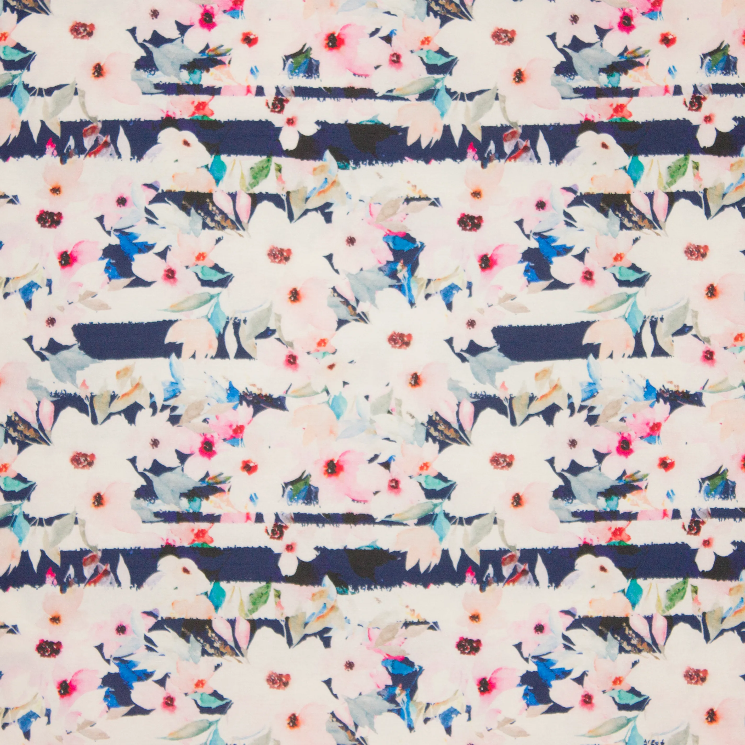 Gesatineerde polyester met bloemen