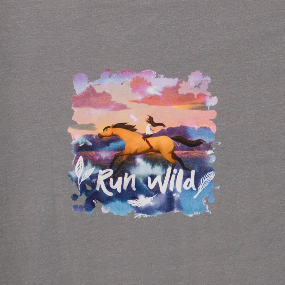Grijs tricot paneel 'Spirit run wild'