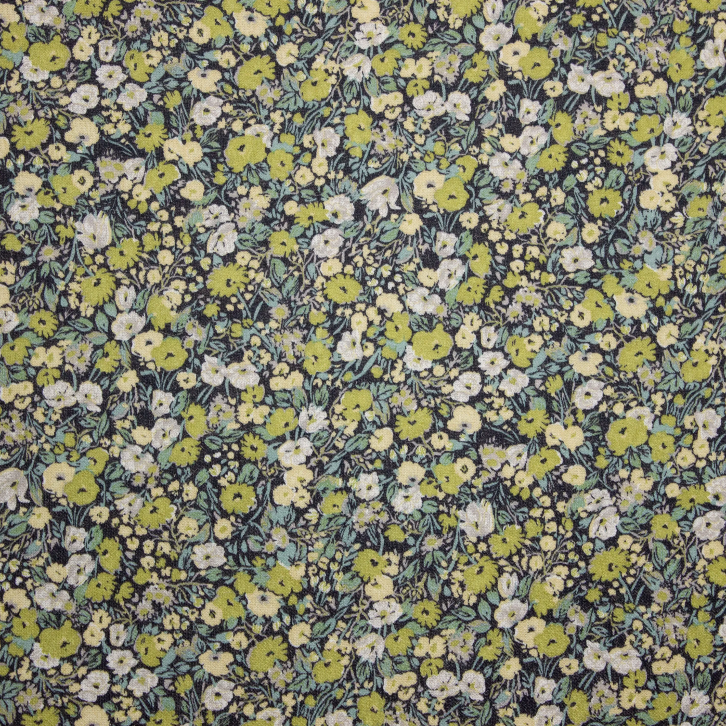 Polyester Wol met Bloemen