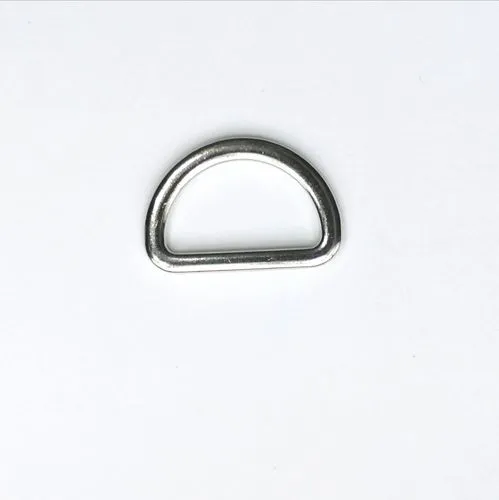 D ring - zilver - 20 mm - plat