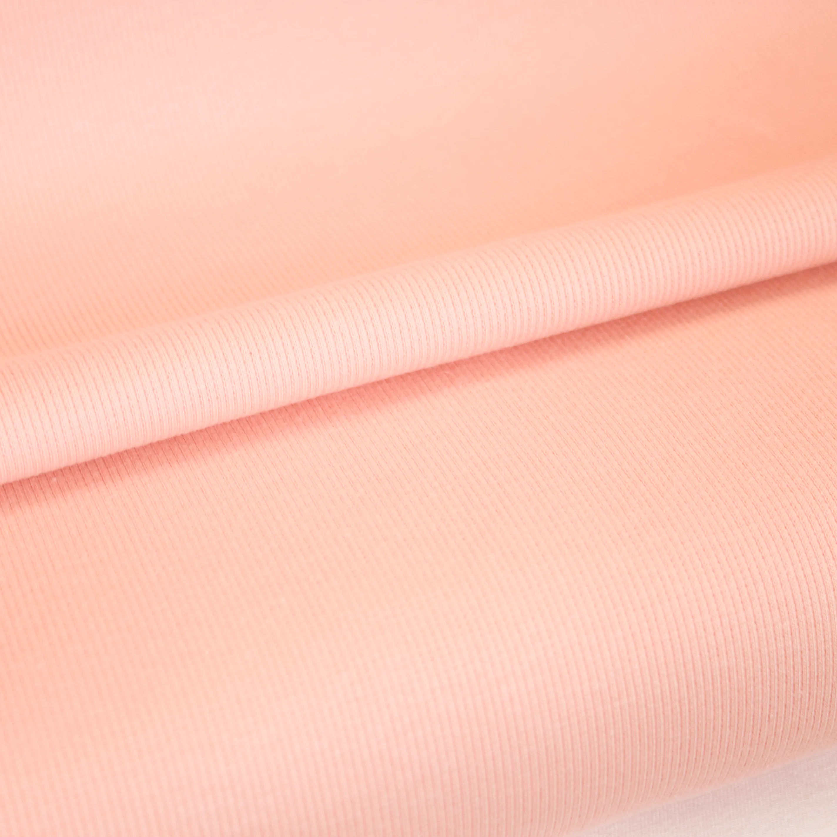 Evening pink geribbelde boordstof - See you at six