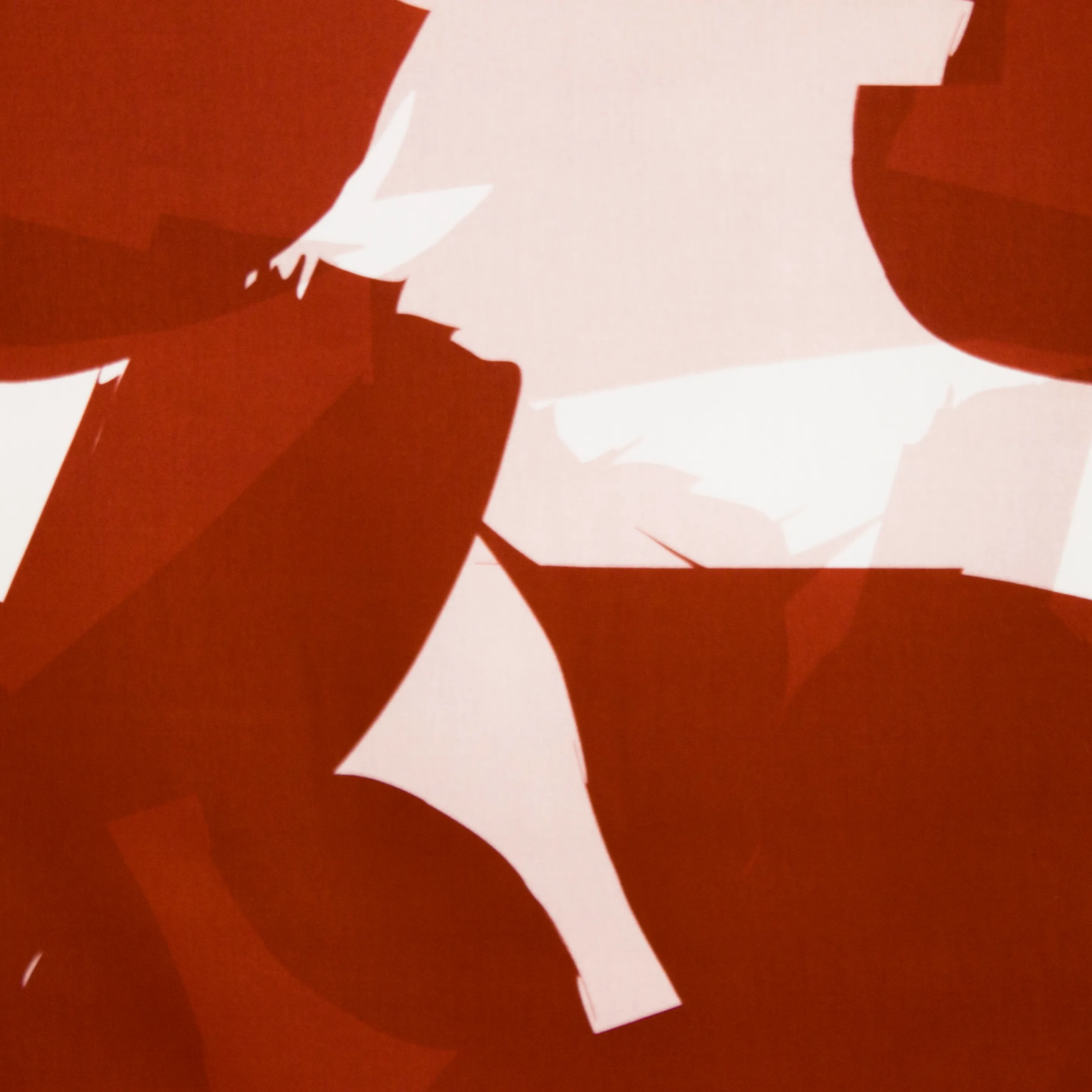 Rode abstracte viscose - Mind The Maker