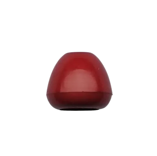 Koord einde plastic 12 mm - rood (opening 5 mm)