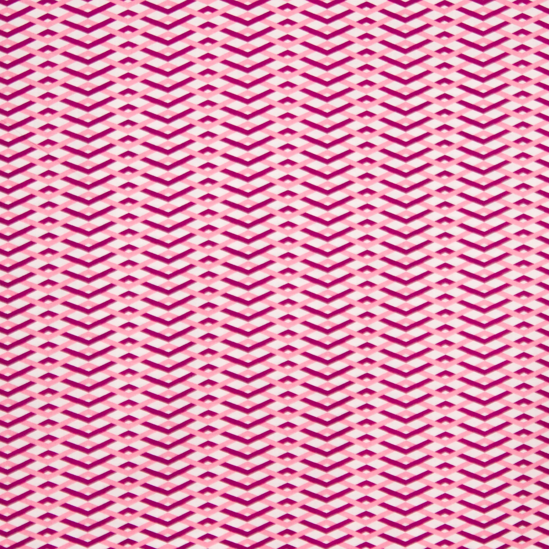 Witte katoen met roze strepen