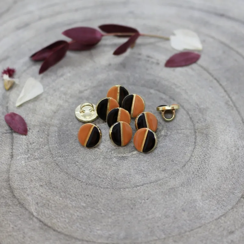 Knoopjes 9 mm 'Wink Black - Chestnut' - Atelier Brunette