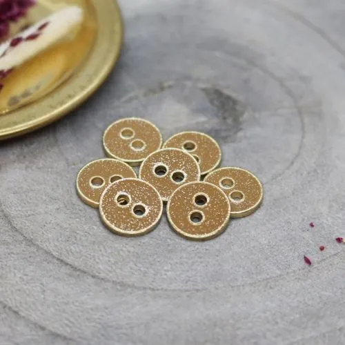 Knoopjes 9 mm 'Glitter Ochre' - Atelier Brunette