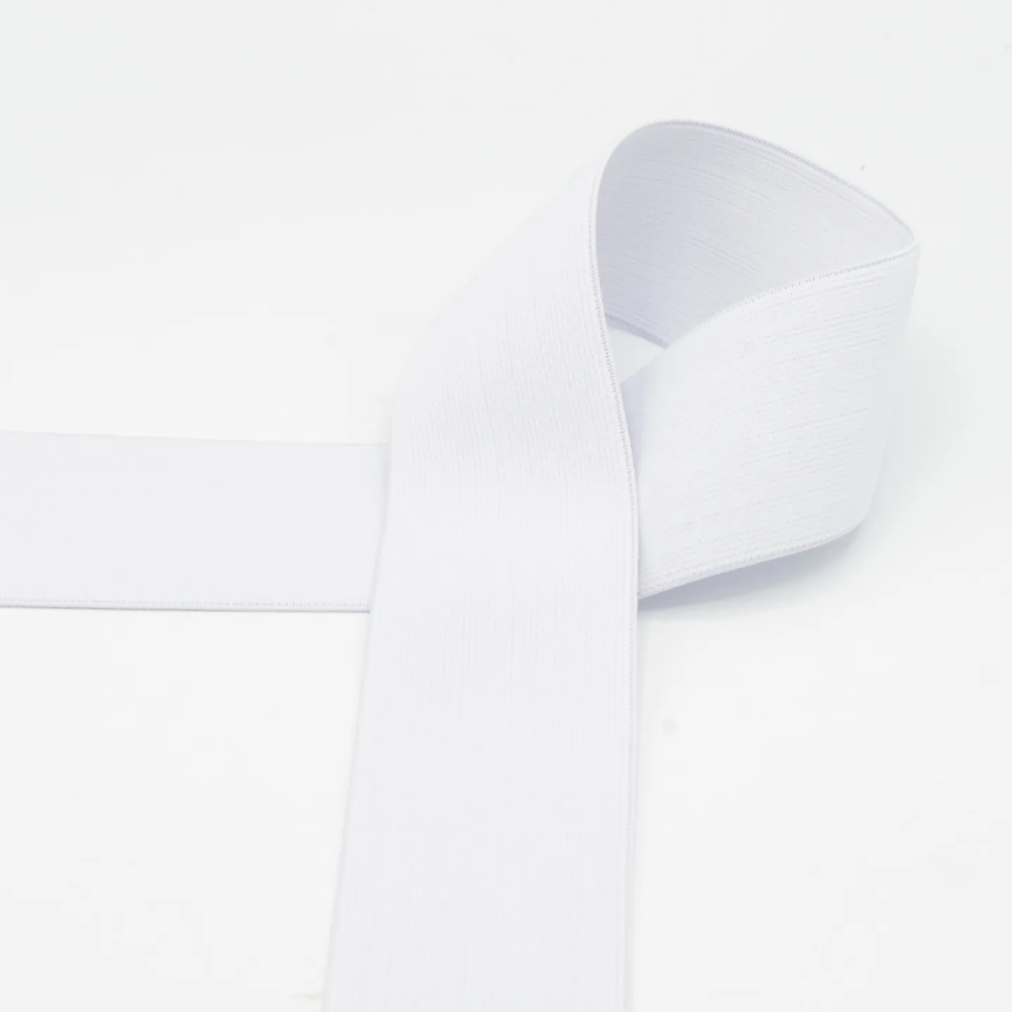 Witte zachte elastiek - 50mm